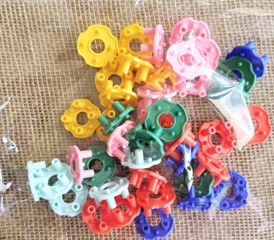 Interlocking Stackable Building Tiered Multicolor Learning Toys 43pc