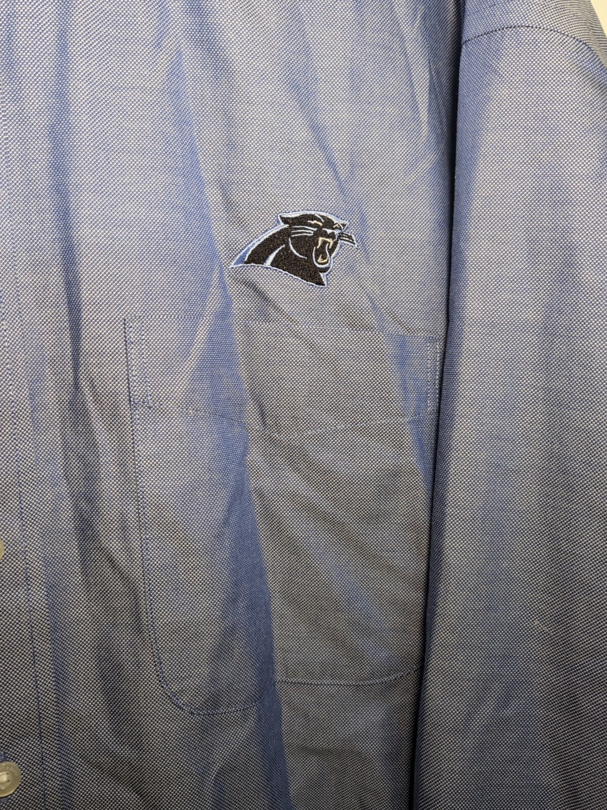 Carolina Panthers-Cutter & Buck CB-Men's Button Up Shirt Sz 3XT/3TGL Long Sleeve