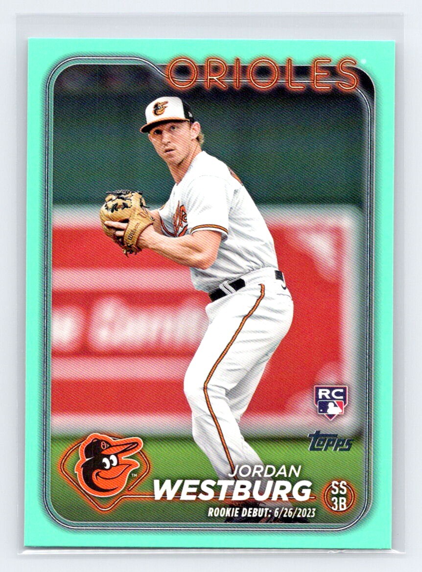 Jordan Westburg 2024 Topps Update #US125 Aqua Rookie Debut