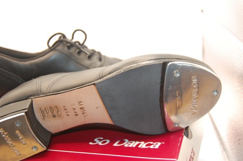 NIB So Danca Willow TA48 Leather Oxford Tap Shoe M Black 9.5 L NIB - Picture 8 of 11