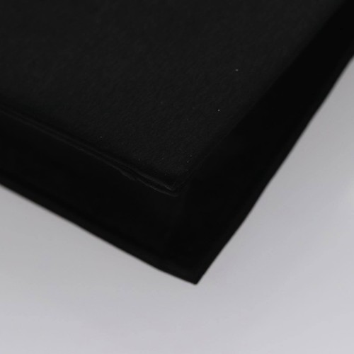 SAINT LAURENT Clutch Bag Satin Black Gold Auth yk16903 - Picture 16 of 18