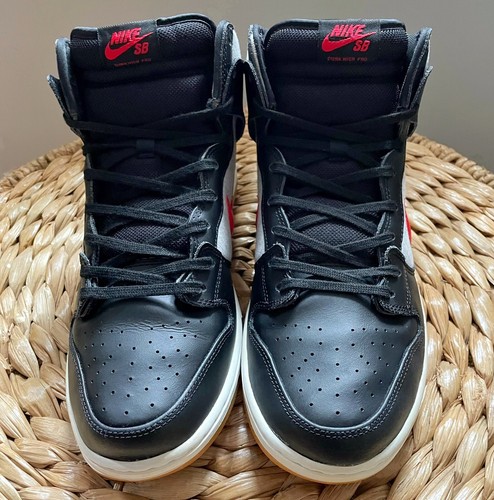 Nike Dunk High Pro SB 2014 Black University Red Medium Grey Size 12 (305050-068) | eBay