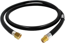 1/4 Inch NPT Propane Appliance Extension 5 Feet High Pressure Hose for Gas Grill