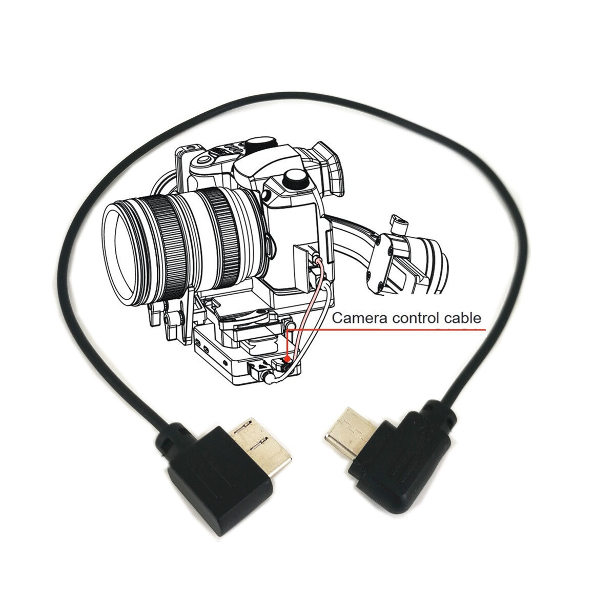 USB to Type-C Camera Control Cable for ZHIYUN Crane LAB EOS
