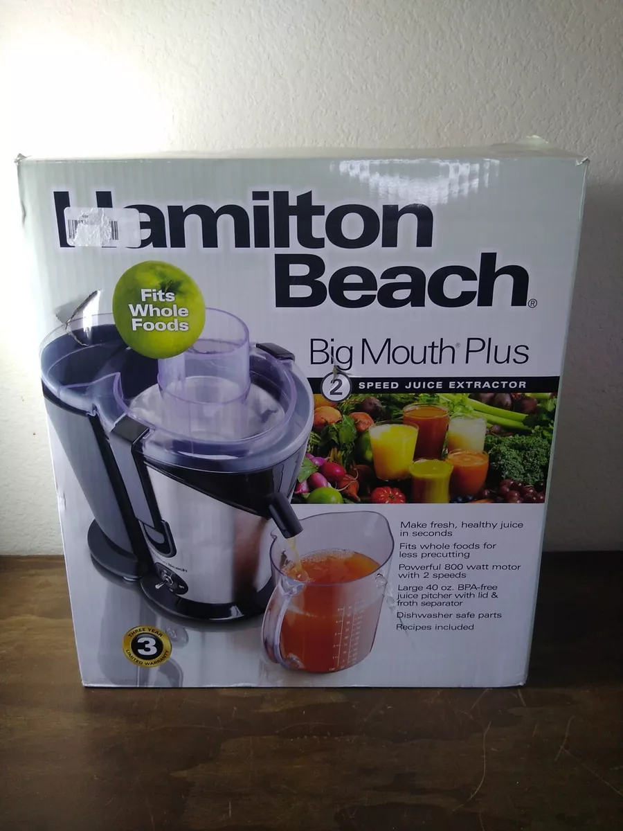 Hamilton Beach Big Mouth Juice Extractor, Black