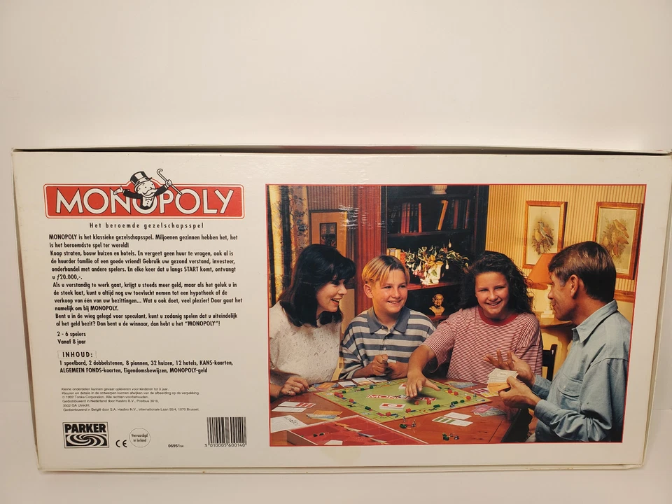Parker Brothers Dutch Language Monopoly Board Game - 1992 - 100% Complete - Image 2 of 4