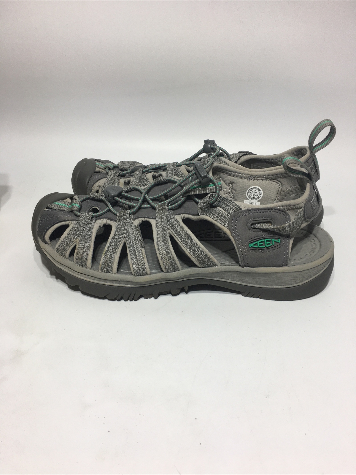 Keen sandalo sportivo donna Whisper grigio medio verde pavone 9 leggero