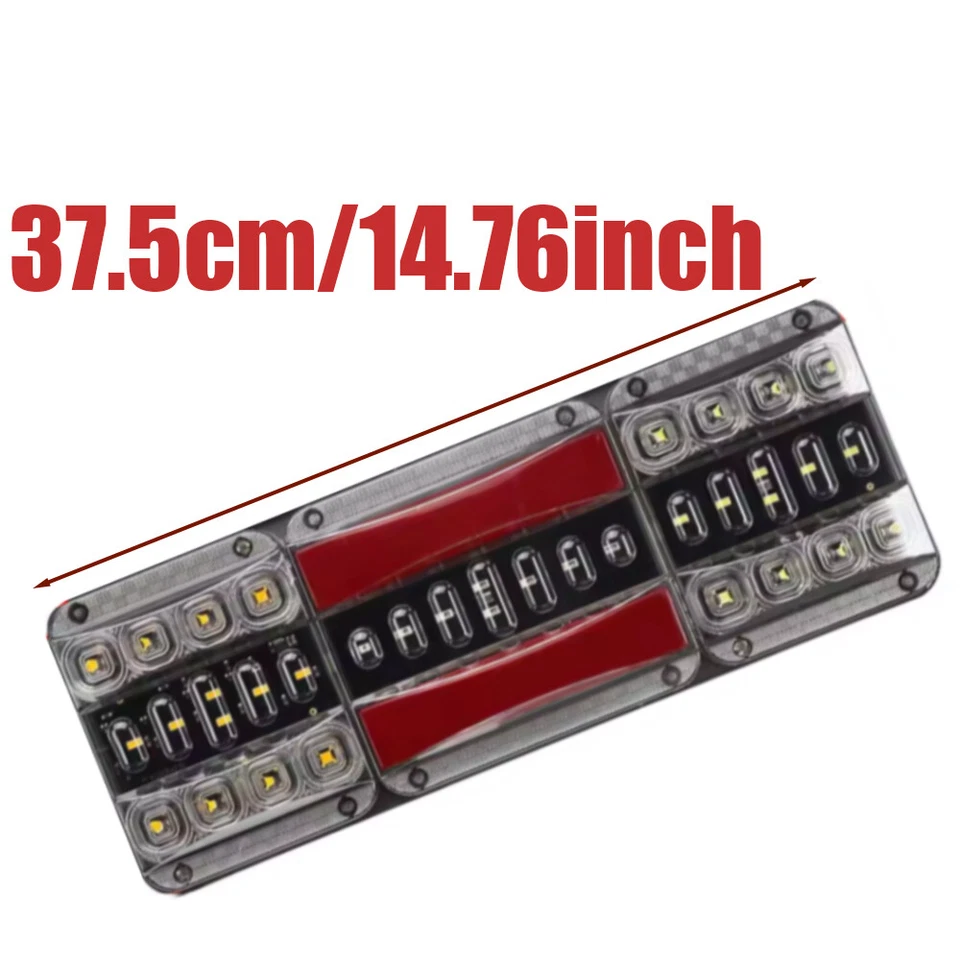 Tail Light Rear Turn Signal Light 12V-24V 37.5cm Fit For Truck Trailer Van - Image 3 of 4