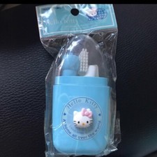 rare Toothbrush set Sanrio retro Hello Kitty blue jp