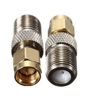 WEBSELL SMA Male (male pin) to F Type jack female straight RF Coaxial Connector Adapters