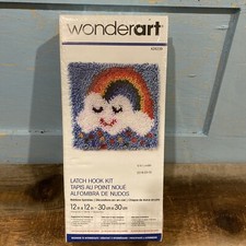 Spinrite Caron Wonderart Latch Hook Kit 12"X12"-Rainbow Sprinkles, 426239C New