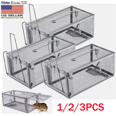 Large Live Humane Cage Trap for Squirrel Chipmunk Rat Mice Rodent Animal Catcher
