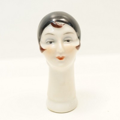 Teepuppen Pierrot Half Doll Pincushion Art Deco Stil Art Nouveau Jugendstil Stil