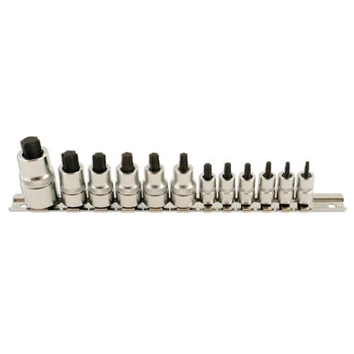 "Laser Tools Stubby Stern Stecknuss Bit Set 1/4\"D, 3/8\"D, 1/2\"D 12Stk 5521"-image
