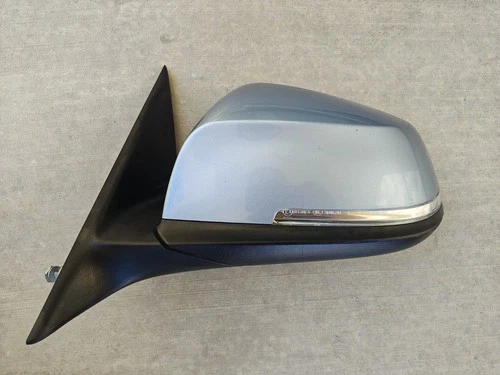 2012-2018 BMW F30 F31 328i Left Power Fold Mirror 5 Pin Liquid Blue Genuine OEM
