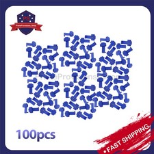 100PCS Electrical Cable Connectors Blue Quick Splice Lock Wire Terminals Crimp