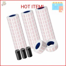 30 Rolls 15000pcs White Price Gun Labels for Mx-5500 Labeller White Pricemarker
