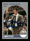 1990-91 NBA Hoops 422 Paul Westhead 02 signed auto autograph  BXCP39