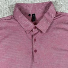 Adidas Men s 2XL Pink Camo Jacquard Performance Golf Polo Shirt