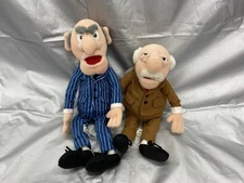 VTG Muppet Vision 3D Statler & Waldorf Plush Dolls Walt Disney World Henson NEW!