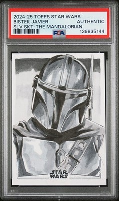 2024-2025 TOPPS STAR WARS SKETCH CARDS BISTEK JAVIER PSA AUTHENTIC