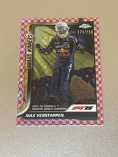 2025 Topps Chrome F1 Max Verstappen '24 World Champion Pink Checker /250 #148