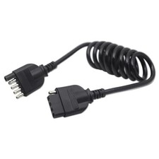 Truck 5 Way Flat Trailer Wiring Connector Flexible Coiled 5 Way - 35 inches