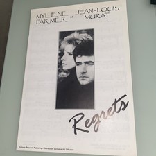 PROMO MYLENE FARMER PARTITION 8 Pages REGRETS JEAN LOUIS MURÂT ÉTAT NEUF