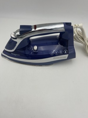 Black Decker EvenSteam Iron IR18XS Steam Iron Tested Working Blue