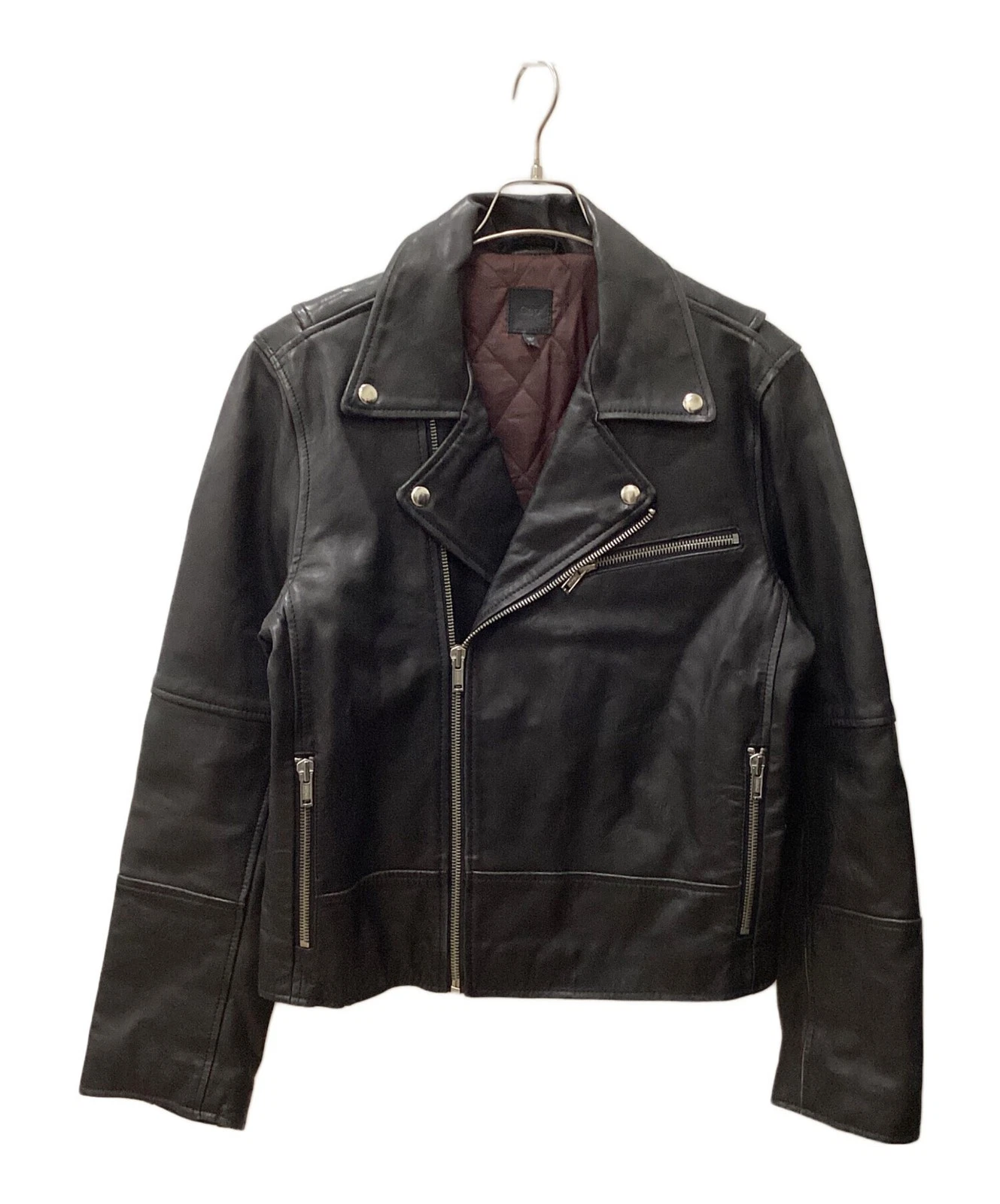GAP Leather Jacket Men's Size M Black - product detail image 1