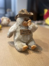 Vintage 1977 Russ Gorilla Monkey BEWARE GONGA LOVES YOU Thumb Sucking Plush