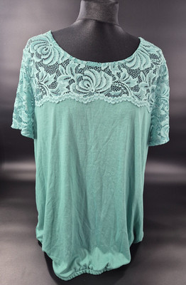 BONMARCHE - Damen T- Shirt mit Spitze  Gr. 46/48 (UK 20)  TOP Qualität