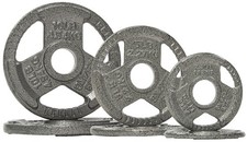 Signature Fitness Olympic 2" Cast Iron Weight Plate for Strength Training