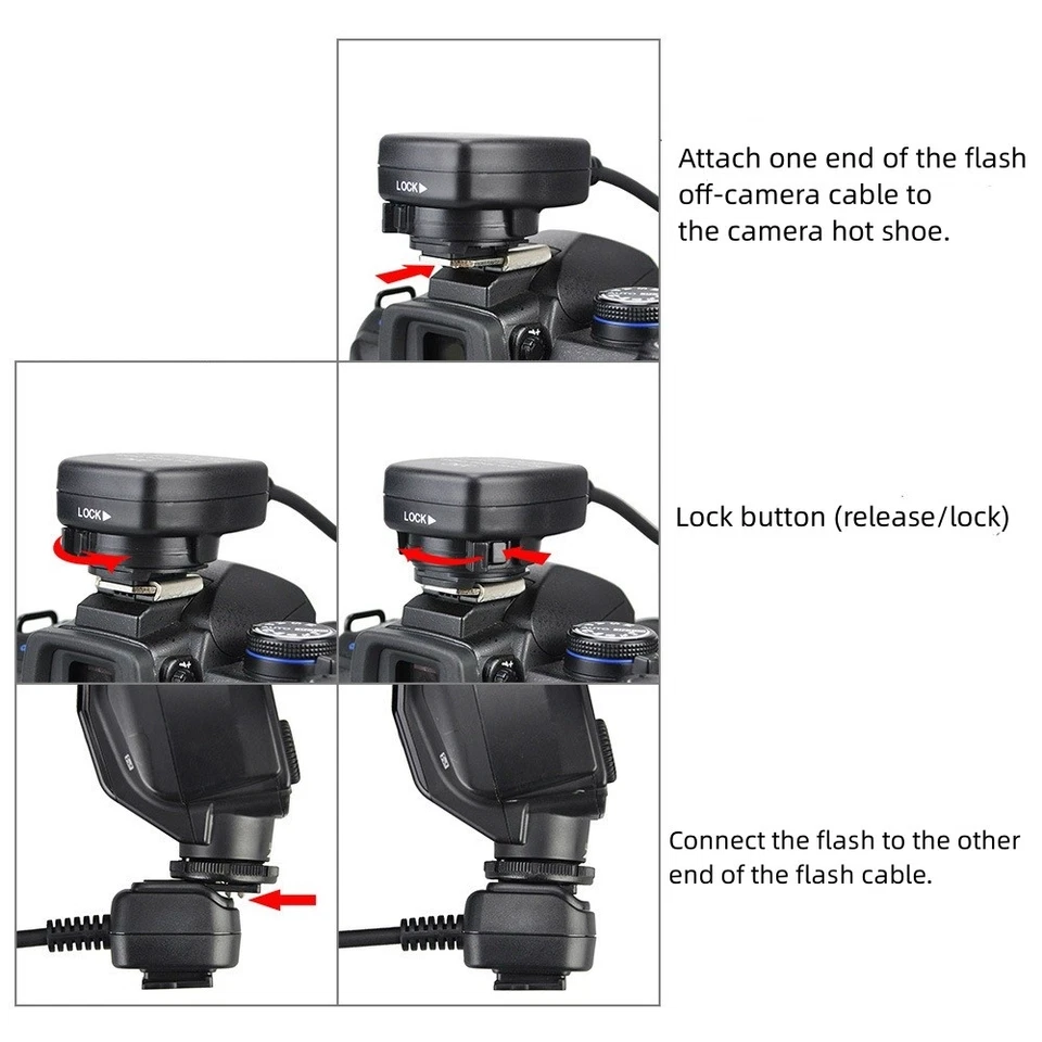 Flash off-camera Cable TTL Synchronized Continuous Flash Cable For Nikon SB-600 - Image 2 of 4