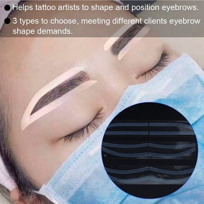 Neu Professionelle Einweg-Semi Permanent Auxiliary Sticker Augenbrauen Tattoo