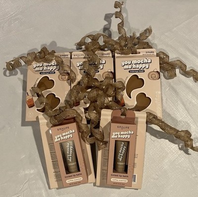 Lot of 5 Party Favors/Gifts - SPA LIFE undereye mask and lip balm combo