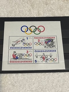 Czec hoslovakia SC# 2530a. Souvenir sheet of 4. M/NH/OG.