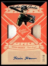 2019 Panini Leather & Lumber #LLS-KK Kevin Kramer Auto Blue #/50