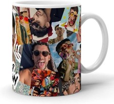 Bad Bunny Coffee Mug 11 Oz Ceramic White Tea Cup Music Fan Merch Holiday Gift