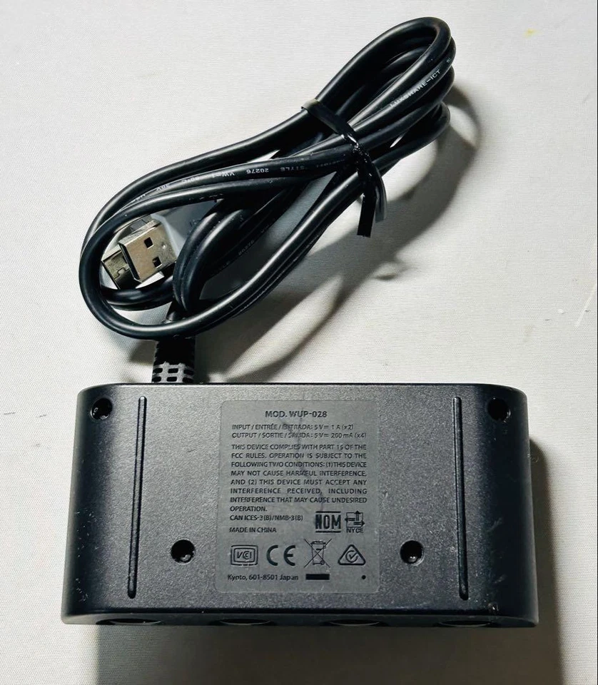 Nintendo Switch Official OEM GameCube Controller Adapter WUP-028 Works U On W 57 - Image 2 of 3