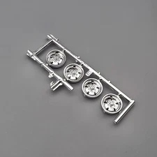 MPC 1/25 73 Mustang Parts Kit Bash Chrome Wheels