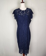 NWT Miusol Navy Blue Lace Lined Dress Women's Plus Size 2XL Cap Sleeve Party