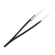 Anti-Static Ceramic Tweezers ESD Heat Resistant Insulated Pointed Tip Pliers C