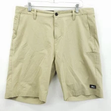 Pelagic Mako Hybrid Shorts Mens 36 Khaki Fishing Performance Quick Dry Pocket