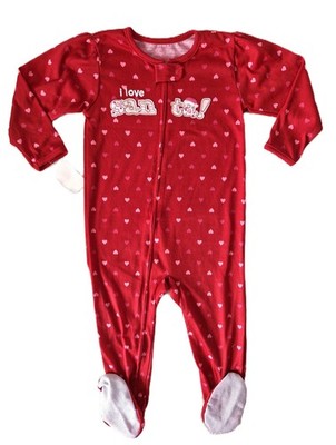 WEIHNACHTEN  Mädchen Schlafanzug Overall I LOVE SANTA von Carter's Gr 86/92 NEU