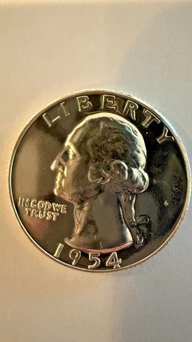 1954 Proof Washington Quarter – Deep Mirror Finish – 90% Silver GEM Proof