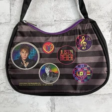 Vintage Justin Bieber Shoulder Bag Purse 2012 Handbag Bieber Fever Y2K~ RARE