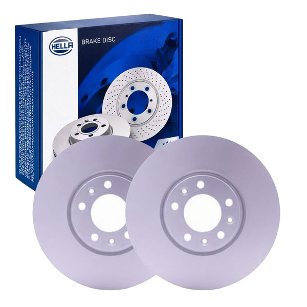 2X Hella Bremsscheiben 304Mm Vorne Passend FüR CitroËN Berlingo C4 C5 GRA-image