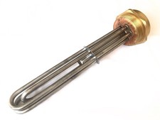 Edelstahl-Heizstabblock 4.5 kW mit 2.5”Zoll Gewinde-Heizpatrone Tenko