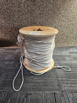 Solid Braid Weeping Cord Rope No.5 5/32in x 3000ft Polyester Rope White
